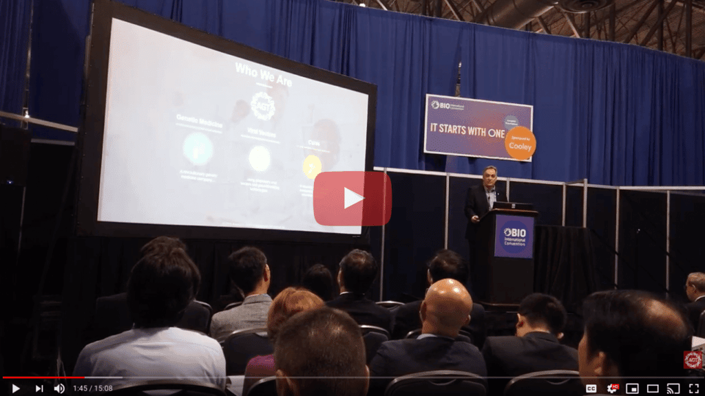 BIO2019 Presentation: Jeff Galvin Speaks to Audience about AGT's Science, Experts, and Plans For FDA IND Submission