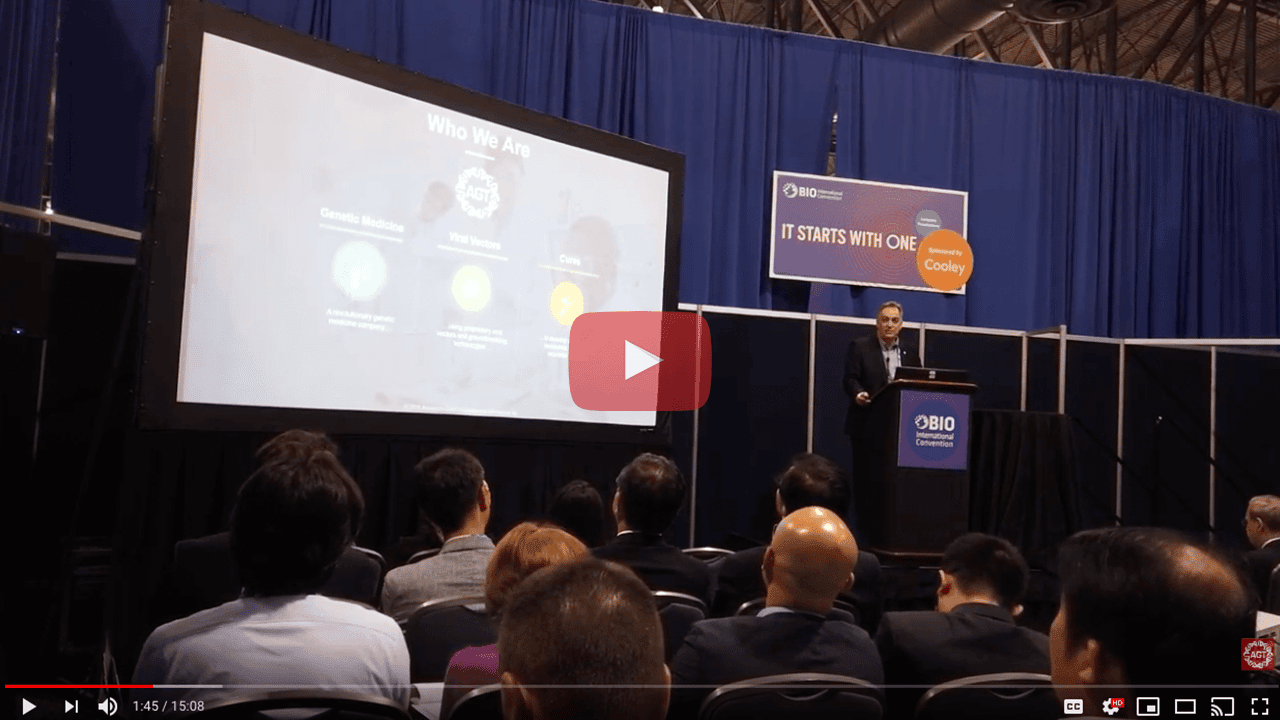 BIO2019 Presentation: Jeff Galvin Speaks to Audience about AGT's Science, Experts, and Plans For FDA IND Submission