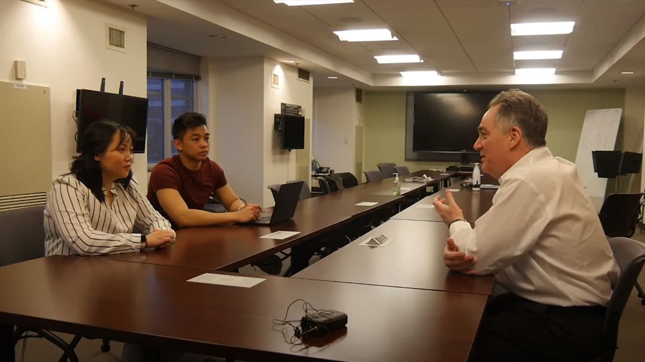 Jeff Galvin Speaks With Students at Georgetown University