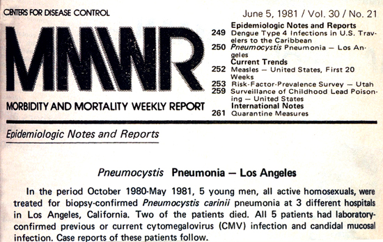 The CDC Morbidity and Mortality Weekly Report