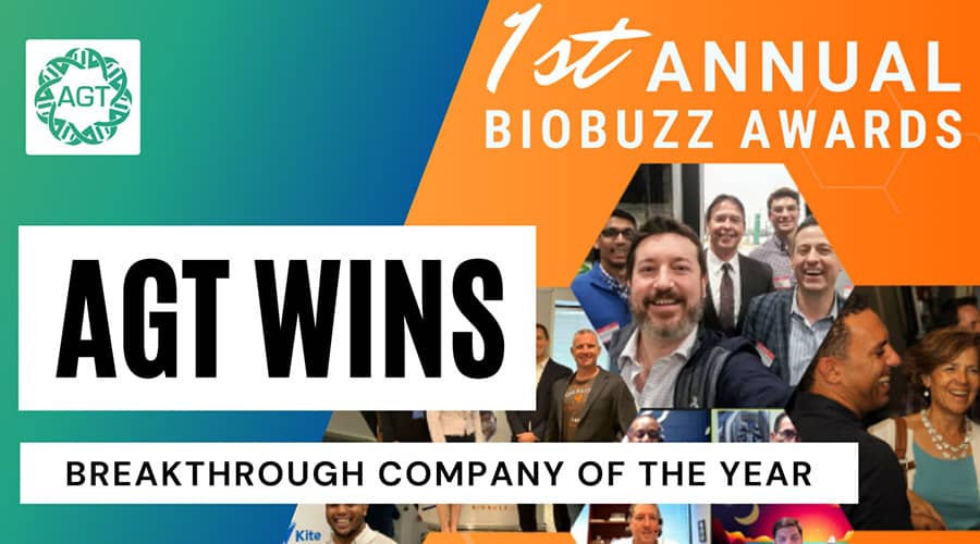 AGT wins the 1st annual Biobuzz Awards