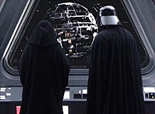 starwars2 Darth Vader and Emperor Palpatine observe the development of the Death Star