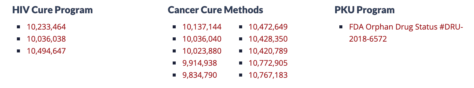 Patents for American Gene Technologies' gene therapies