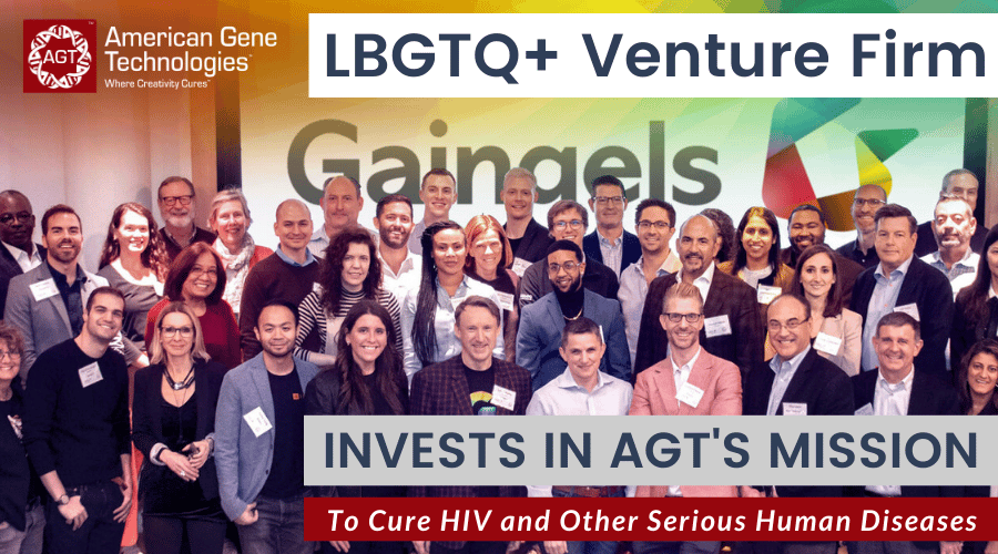 LGBT+ investment firm Gaingels joins American Gene Technologies’ mission to cure HIV, and other serious human diseases