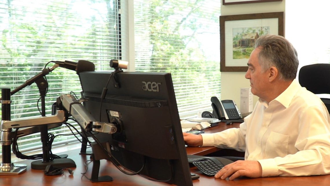 American Gene Technologies CEO, Jeff Galvin, at the company's headquarters in Rockville, MD.